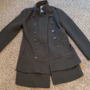 Army green winter coat